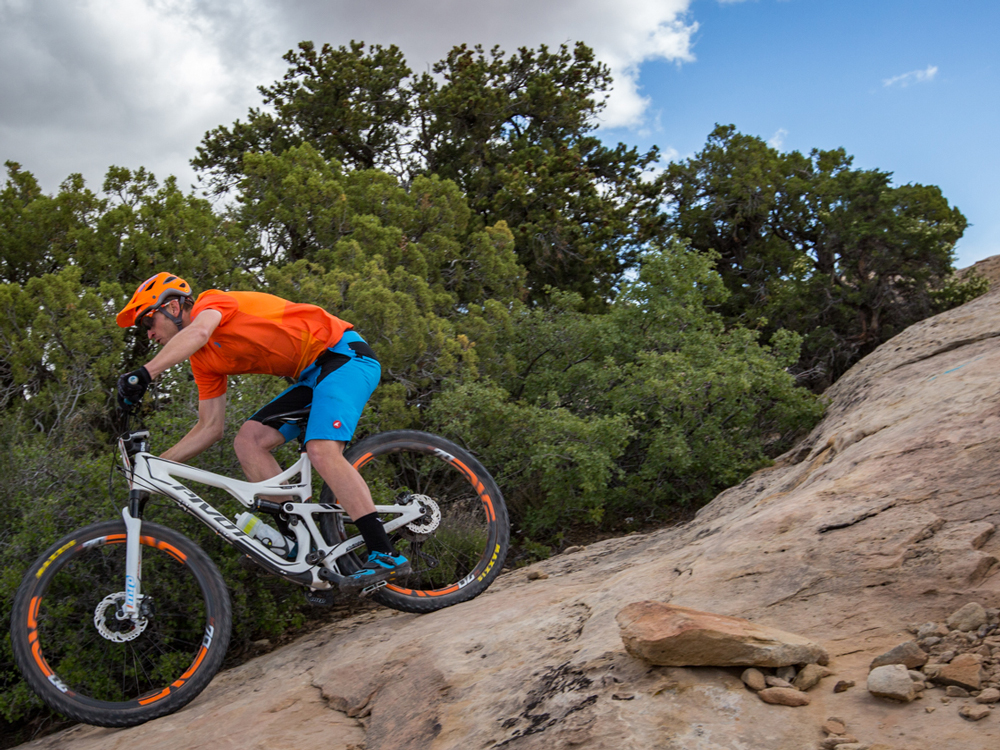 Right after I stuck a key line in Stage 4, down Babysteps. Photo: Sean Ryan
