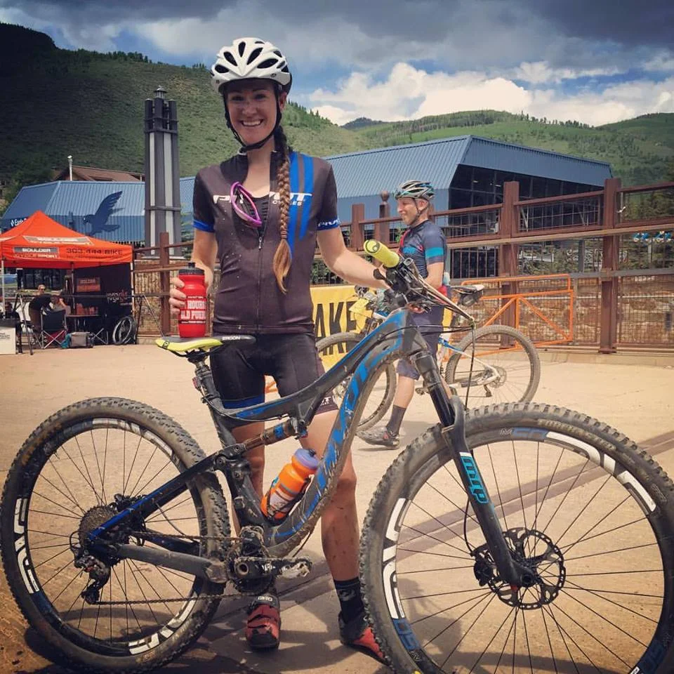 A wee bit muddy and dirty at the end of the race! And feeling pretty happy to be finished.