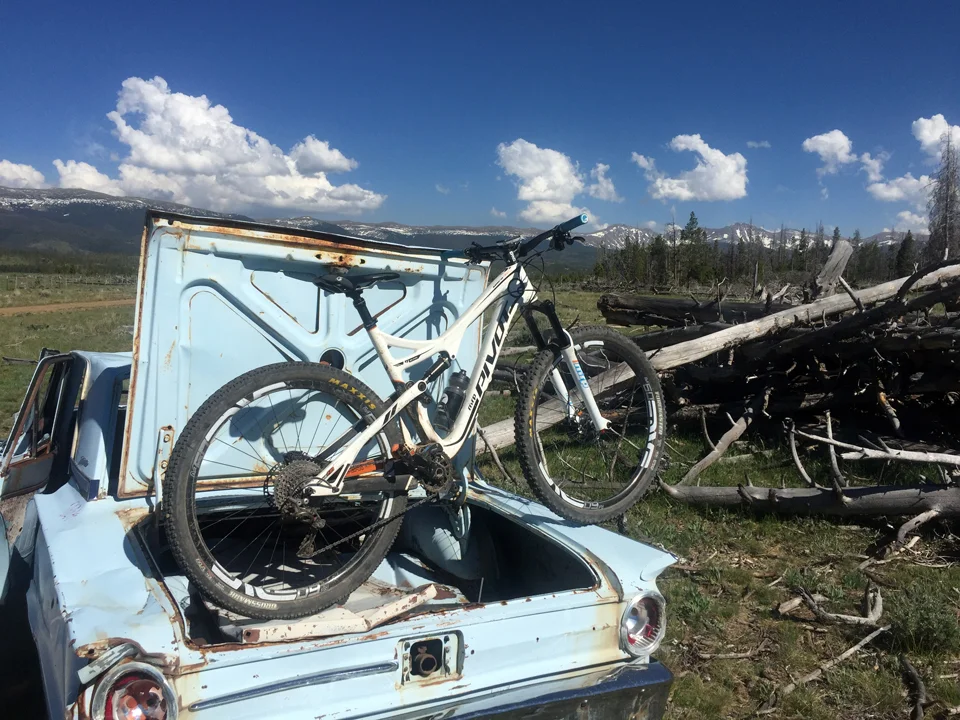 I do occasionally gravel grind on this whip, however. Midway between Fraser and Granby, CO.