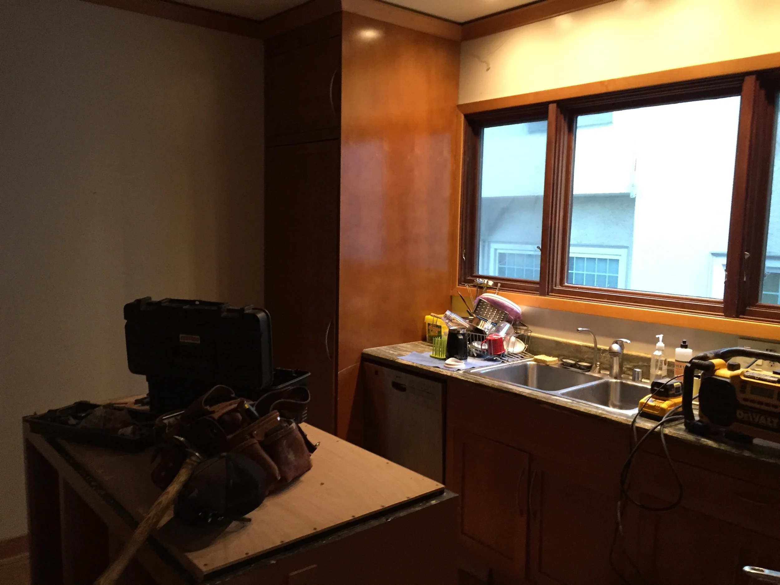 Kitchen looked like this before..