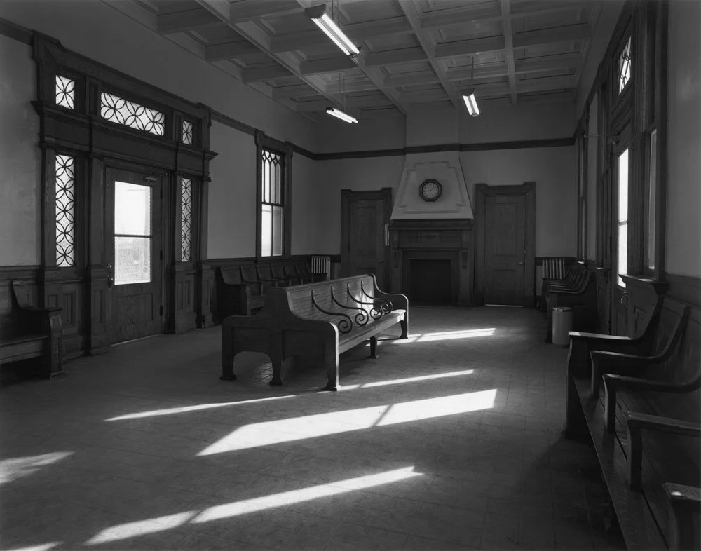 Waiting Room black and white fine art photograph by George Tice