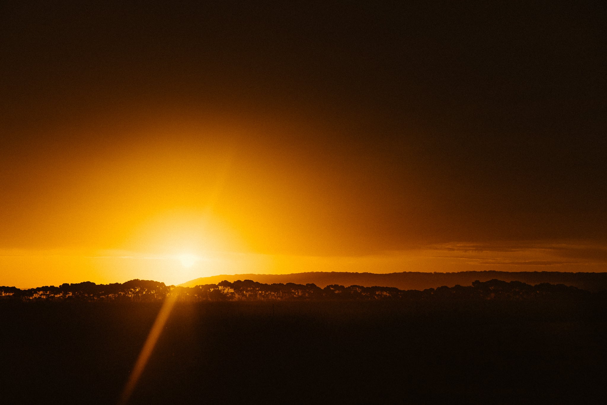 south coast country sunset
