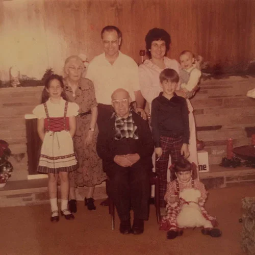 Christmas 1974. (That's me with the polar bear on the floor.)