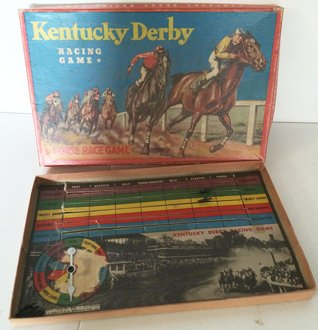 1938 Kentucy Derby Board Game