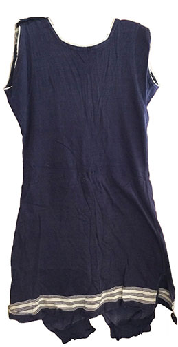 In an old steamer trunk - we also found what we believe is the swimsuit that Alice was wearing in this photo.