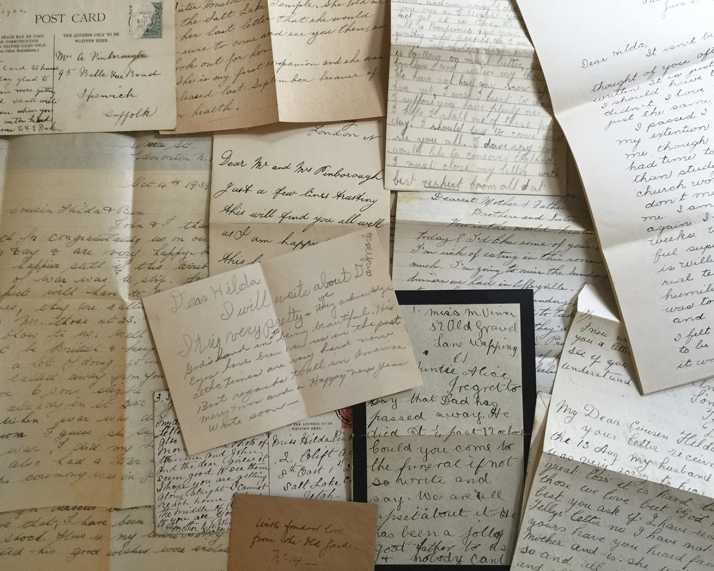 Letters from early 1900s.