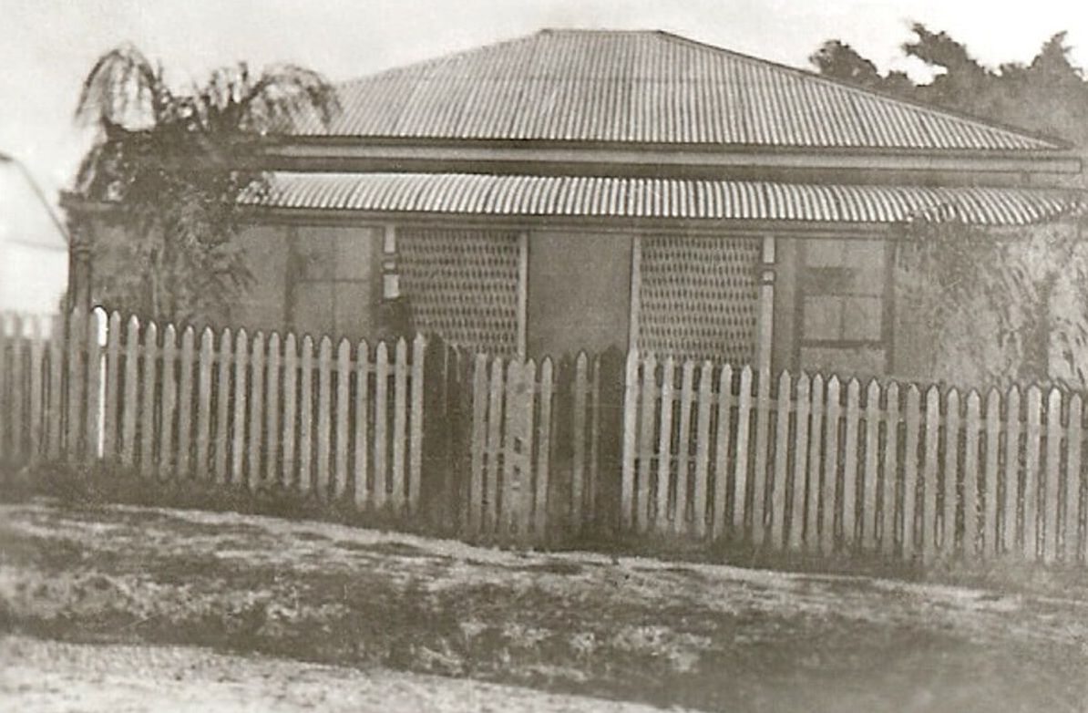 From what we know, this is their first house made from packing crates used on the ship.&nbsp;