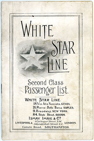 1911 White Star Line S.S. Celtic