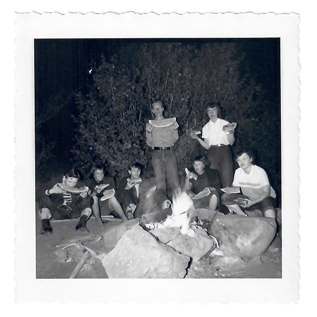 Me: This is from the same batch as the MIA Dance Festival, recognize anyone?⠀
Dad: I think the girl standing in the white shirt holding the watermelon is Connie, my dance partner, but I can&rsquo;t identify the event. ⠀
Me: Were you camping? ⠀
Dad: W