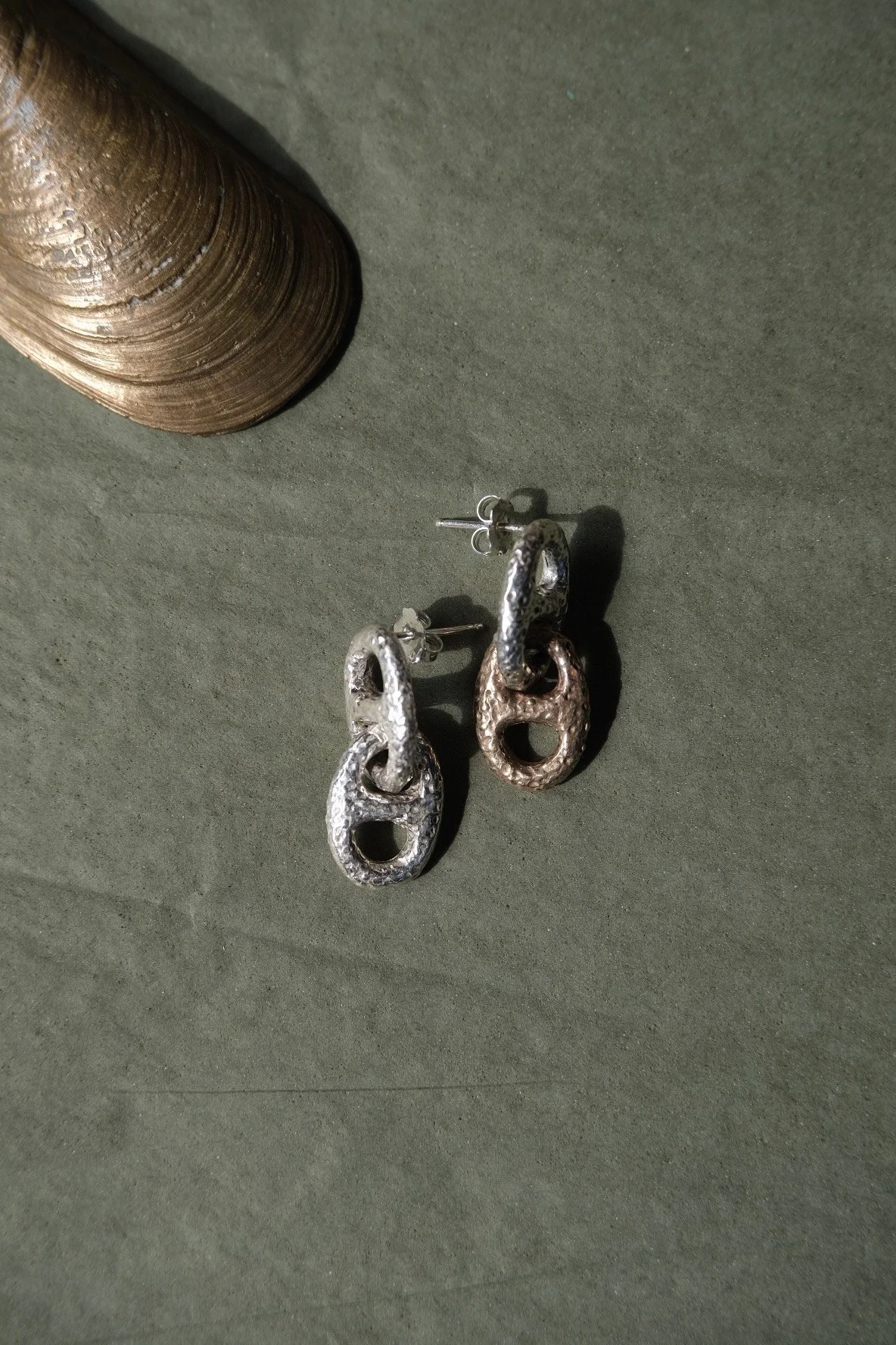 Double Mariner Chain Earrings