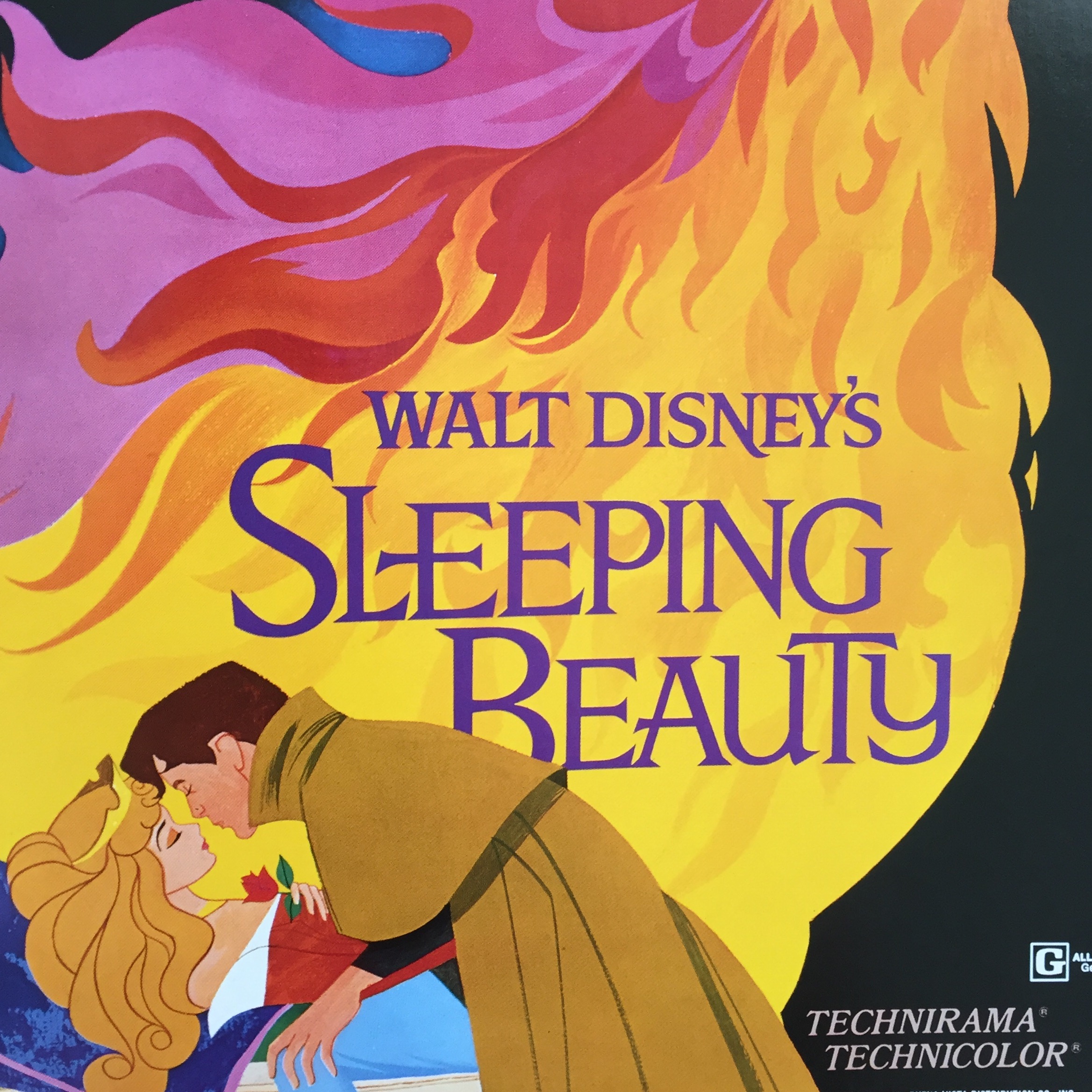 Photo of a poster in the Disney Movie Poster Book
