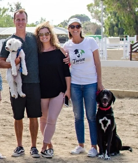  Cece Bloum and Wiley with Thrive supporters Corey and AnnMarie D'Ercole.