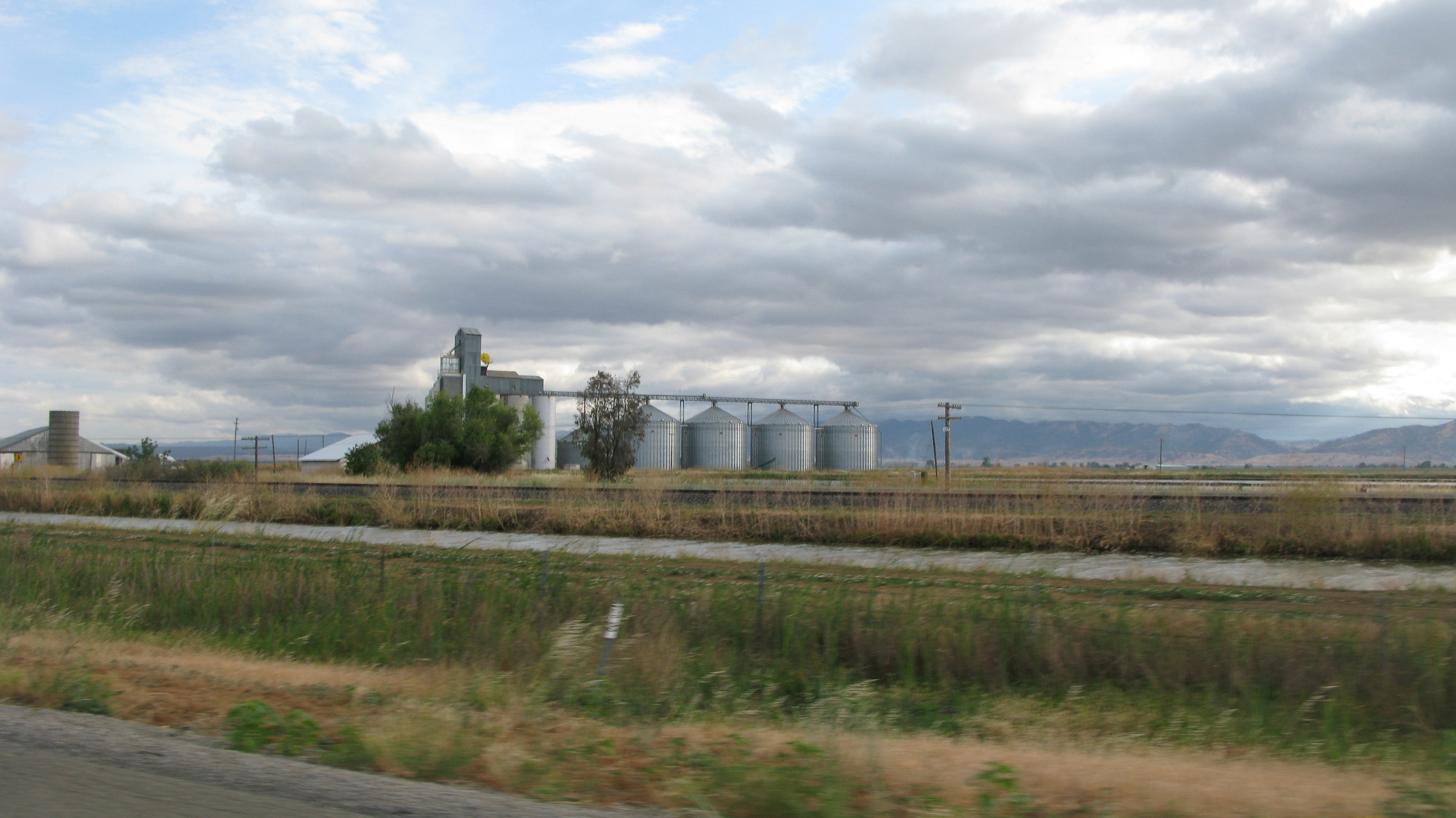  Silos in central California. 