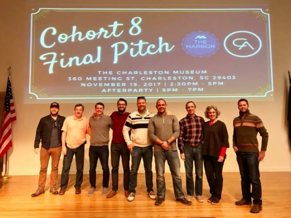 The companies of CoHort practice their final pitches at The Charleston Museum on Nov. 14, 2017.