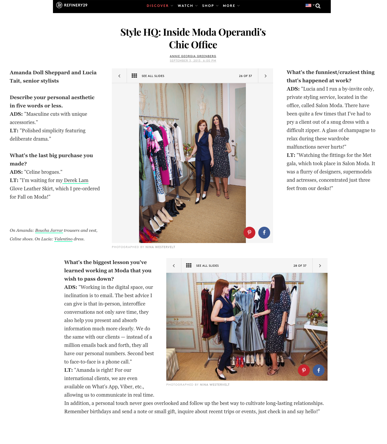 Refinery29 , ‘Style HQ’ - September, 2013