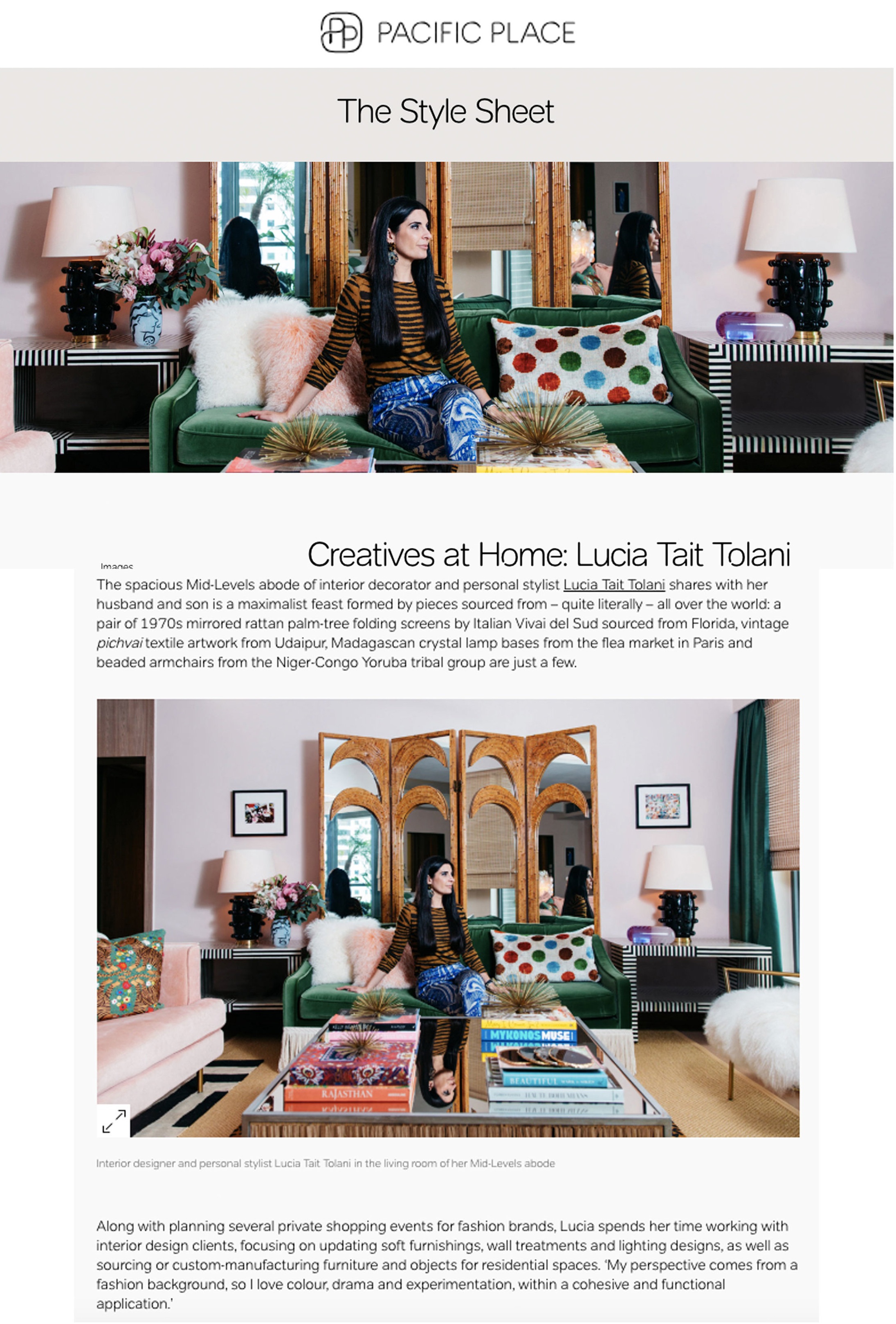 Pacific Place - ‘Creatives at Home’ January 2019