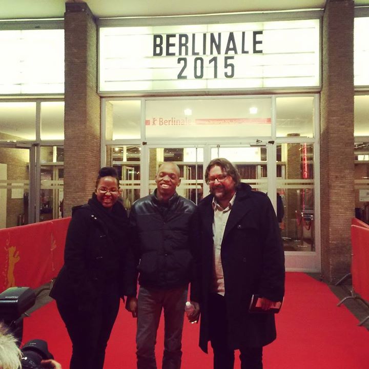  Njoki, Jim and Steven outside the beautiful Kino International where Stories of Our Lives had its premiere. 