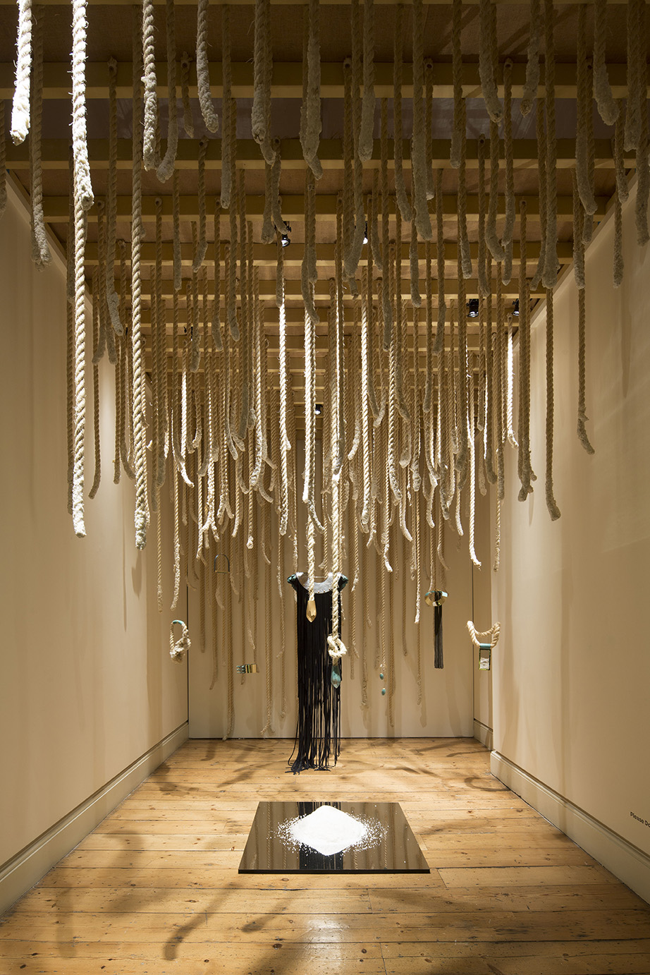 Part of the Salt Of The Earth installation at the 2019 International Fashion Showcase in London, England