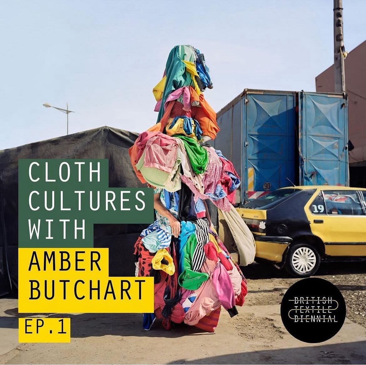 PODCAST: Our very own @sunnydolat had an insightful conversation with artist @jeremyhutchison and fashion historian @amberbutchart for series 3 of Amber&rsquo;s podcast, #ClothCultures! Sunny and Jeremy discuss the installations &ldquo;Return To Send