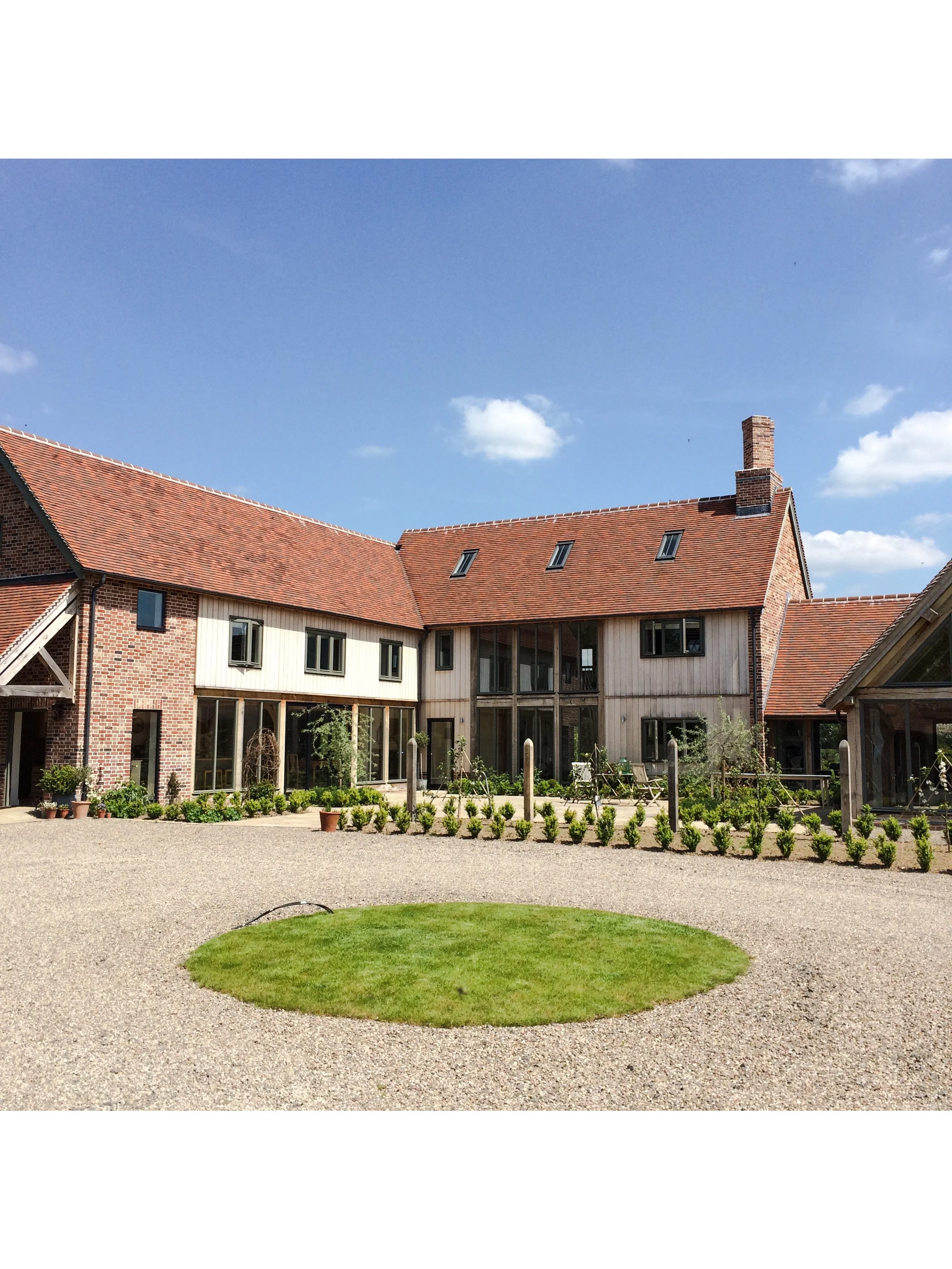 The stunning Workshop venue Meadowmead, in Eardisland, Herefordshire. An award winning oak framed building by Border Oak.