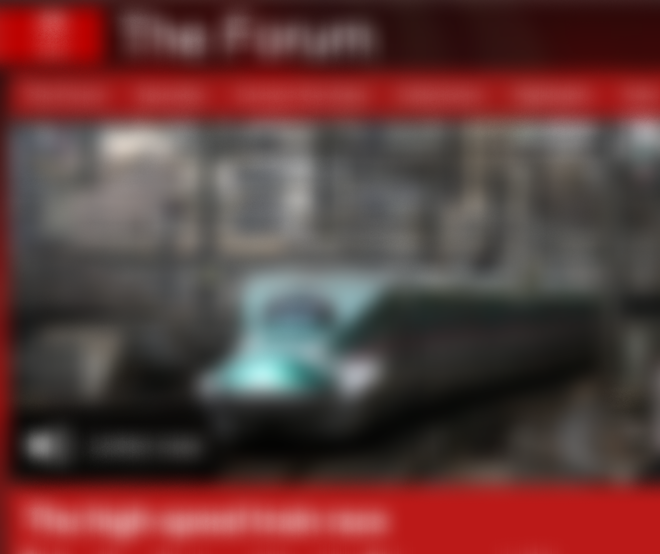 The high-speed train race