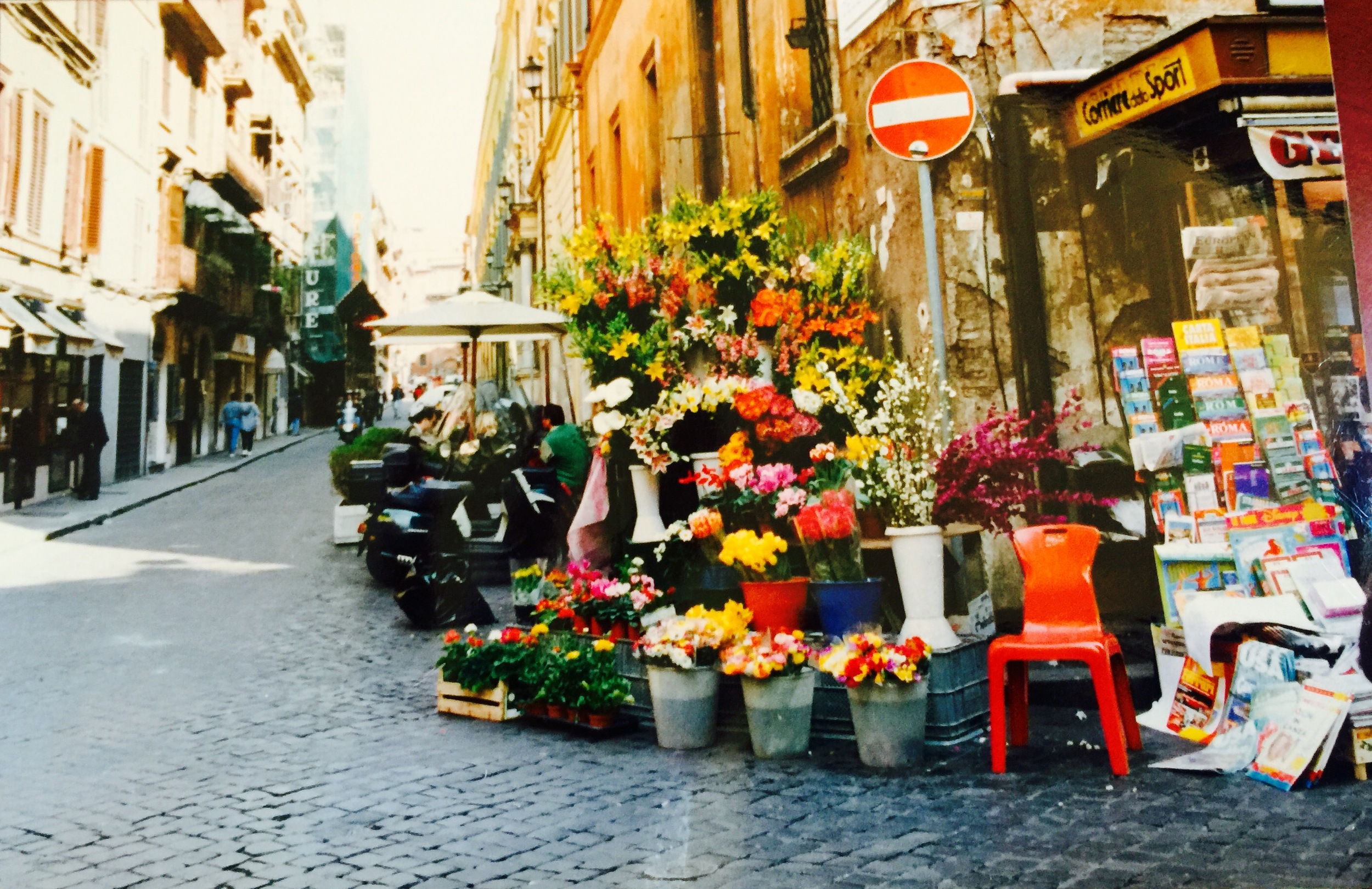 The street where I lived in Italy