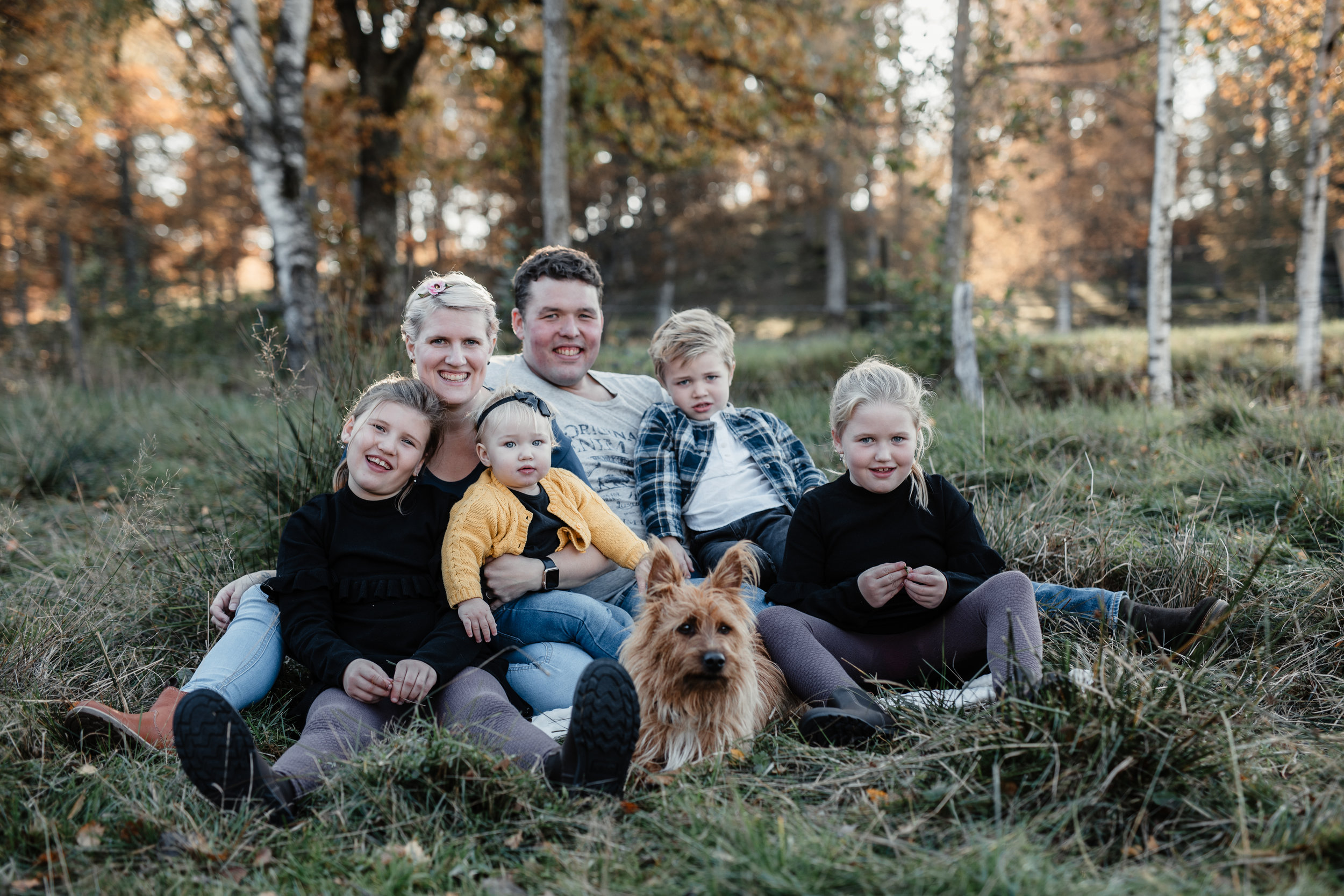 Barnfotografering Utomhus Fotograf Familj Familjefotografering Höst
