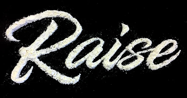 Flour on paper
