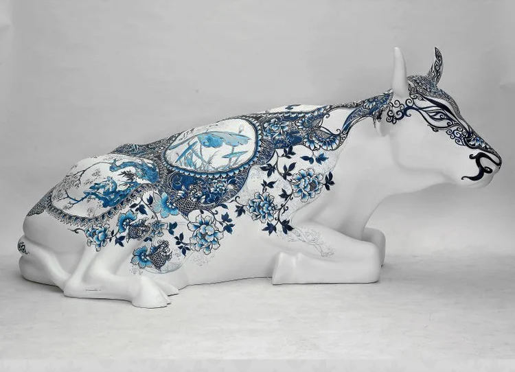 台北奔牛節 CowParade Taipei 2009 楊莉莉×台北奔牛節作品,於信義廣場安置。
