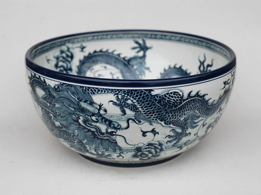 祥龍獻瑞大碗 尺寸(長 x 寬 x 高):42.0 x 42.0 x 21.0 cm