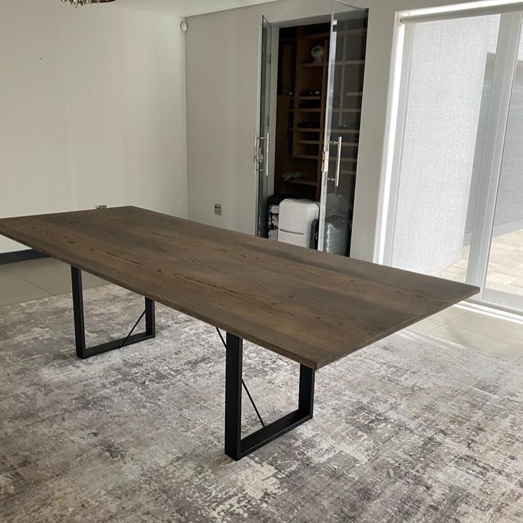 A few custom made pieces available. Dining room table2600 wide, sideboard 2100 wide and server 1200 wide. DM for details