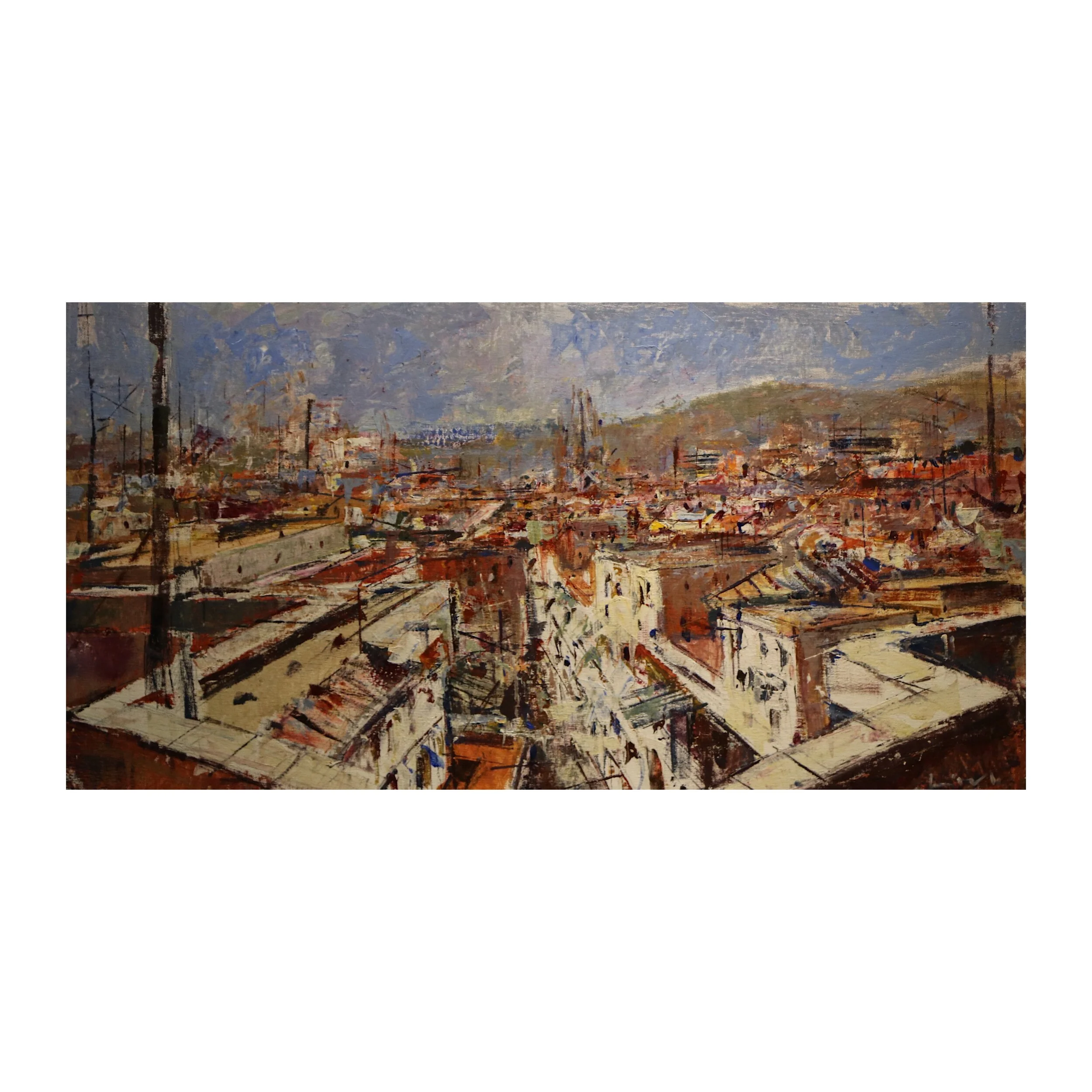 Panoramic view from rooftop, Barcelona.JPG