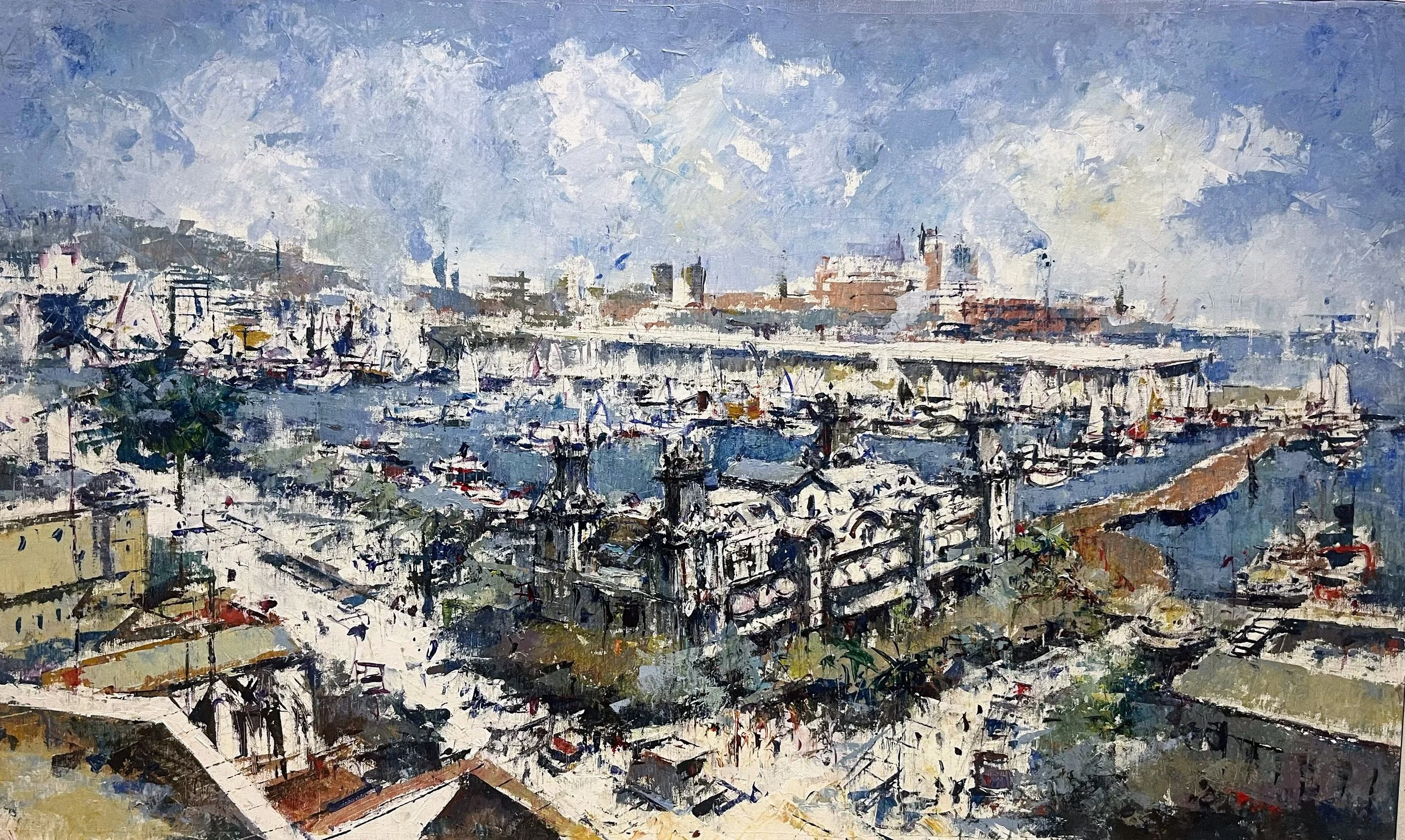 Panoramic view, Port of Barcelona