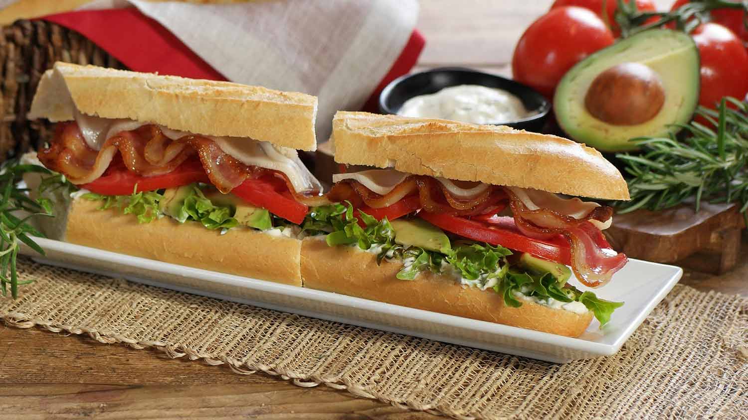 Handcrafted bistro sandwiches