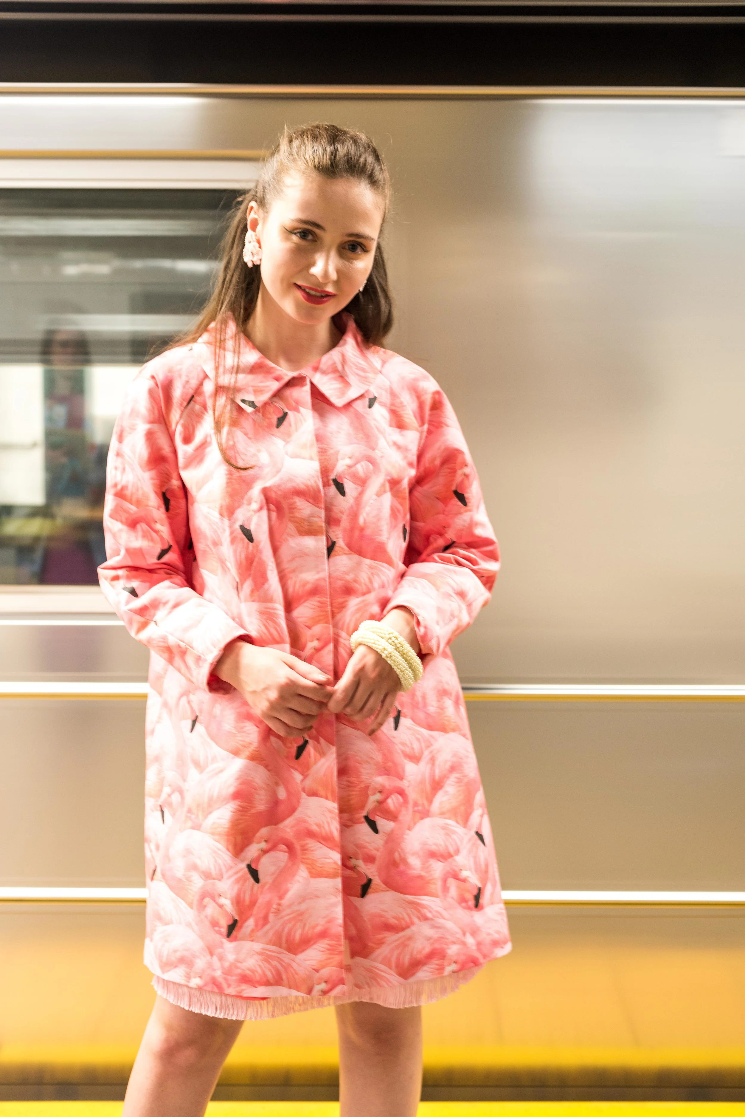 Flock of Flamingos Quick Escape Coat