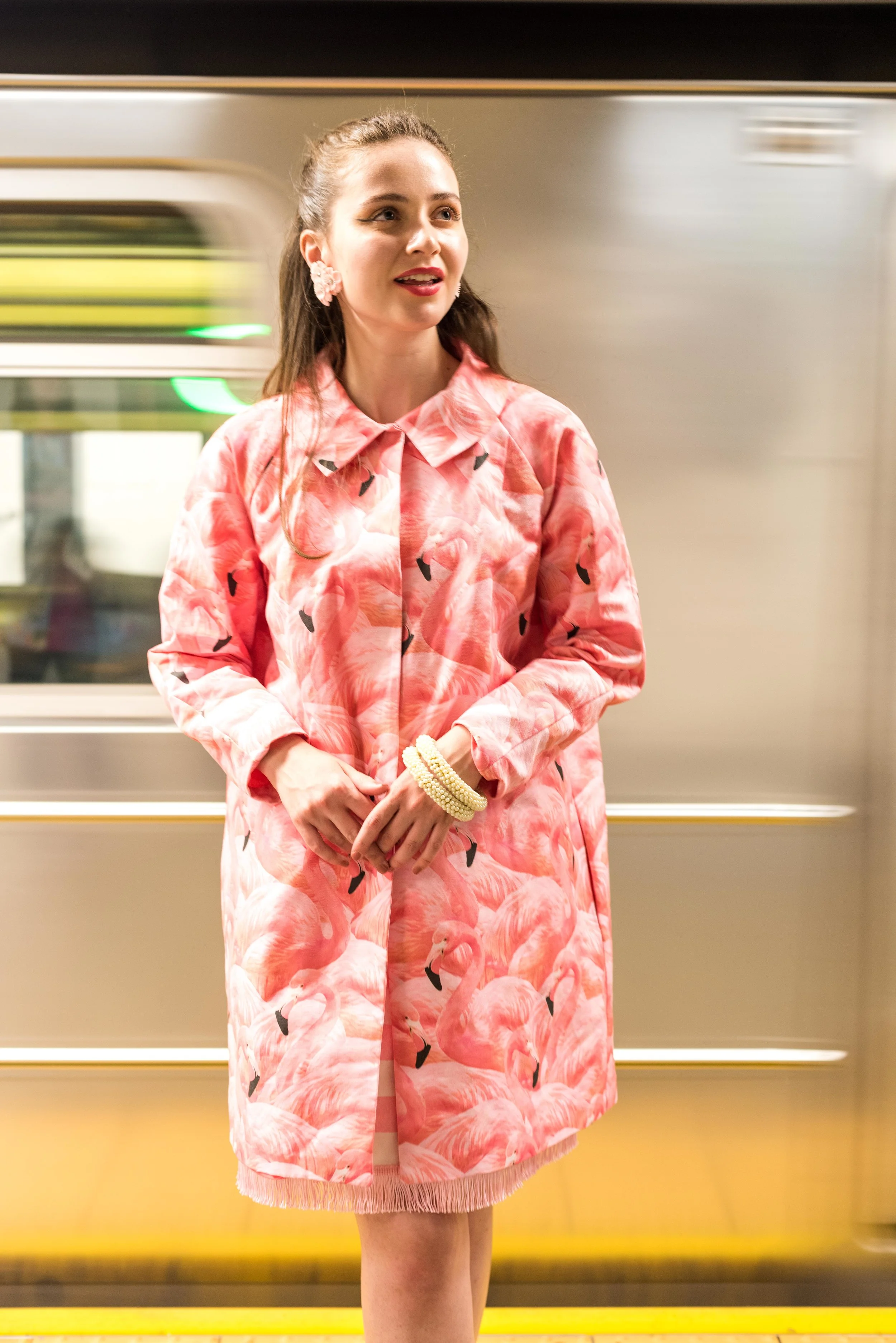 Flock of Flamingos Quick Escape Coat