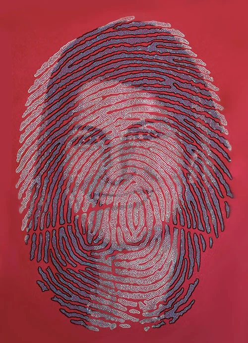 Self Portrait, acrylic on canvas, 18" x 24"