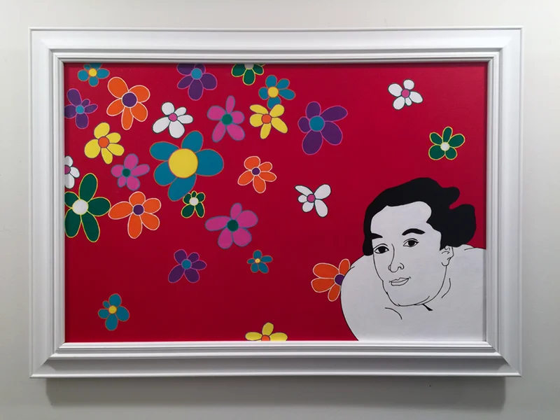 Sumo, 36" x 24", acrylic on canvas