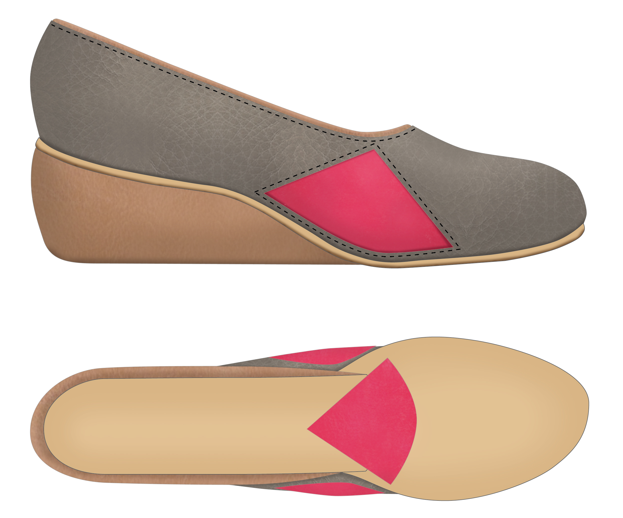 lateral/outsole rendering