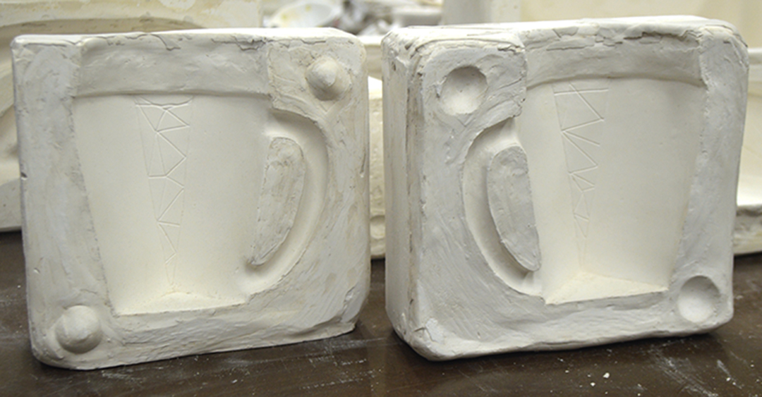 2-part plaster mold