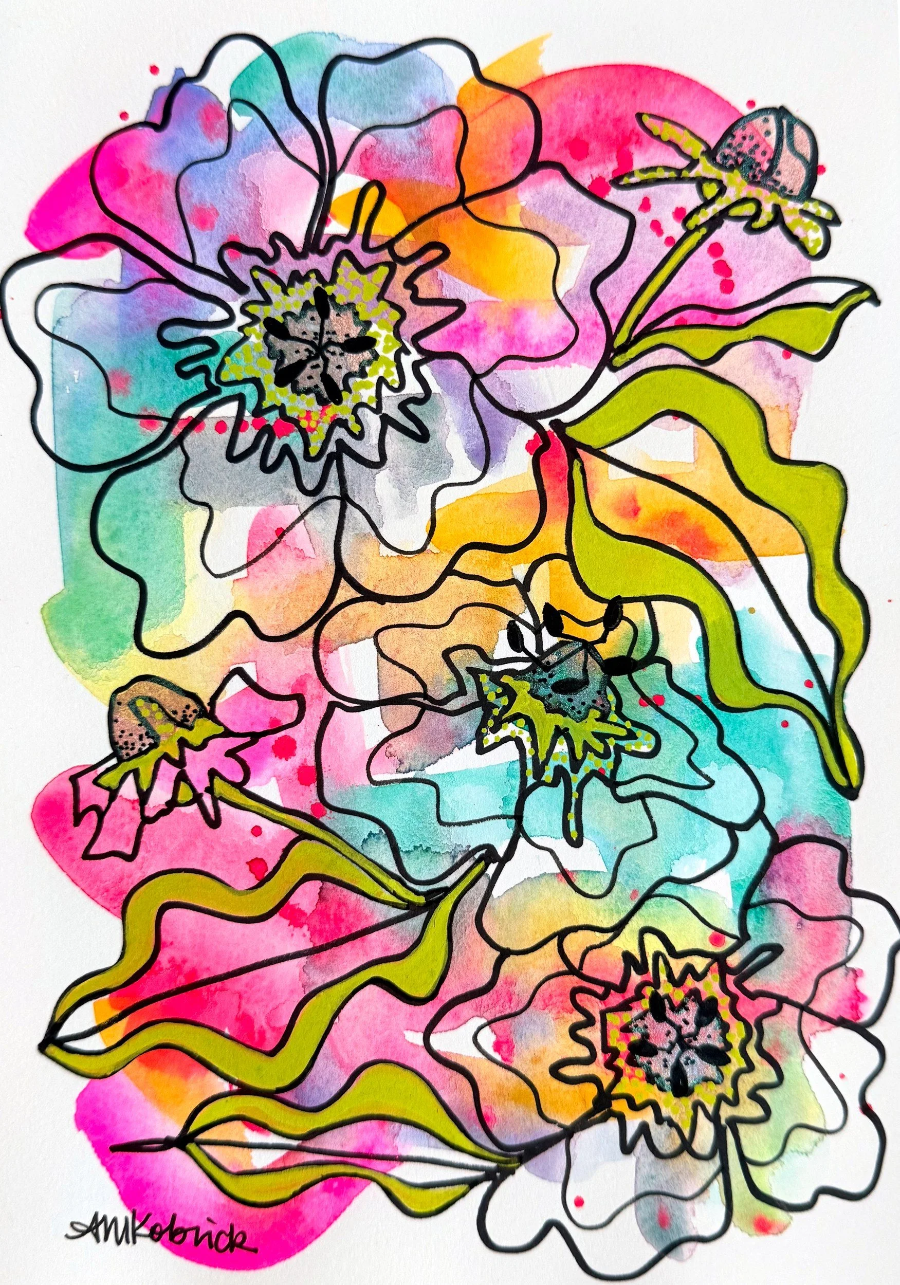 Rainbow Sherbet · 7 × 10 in