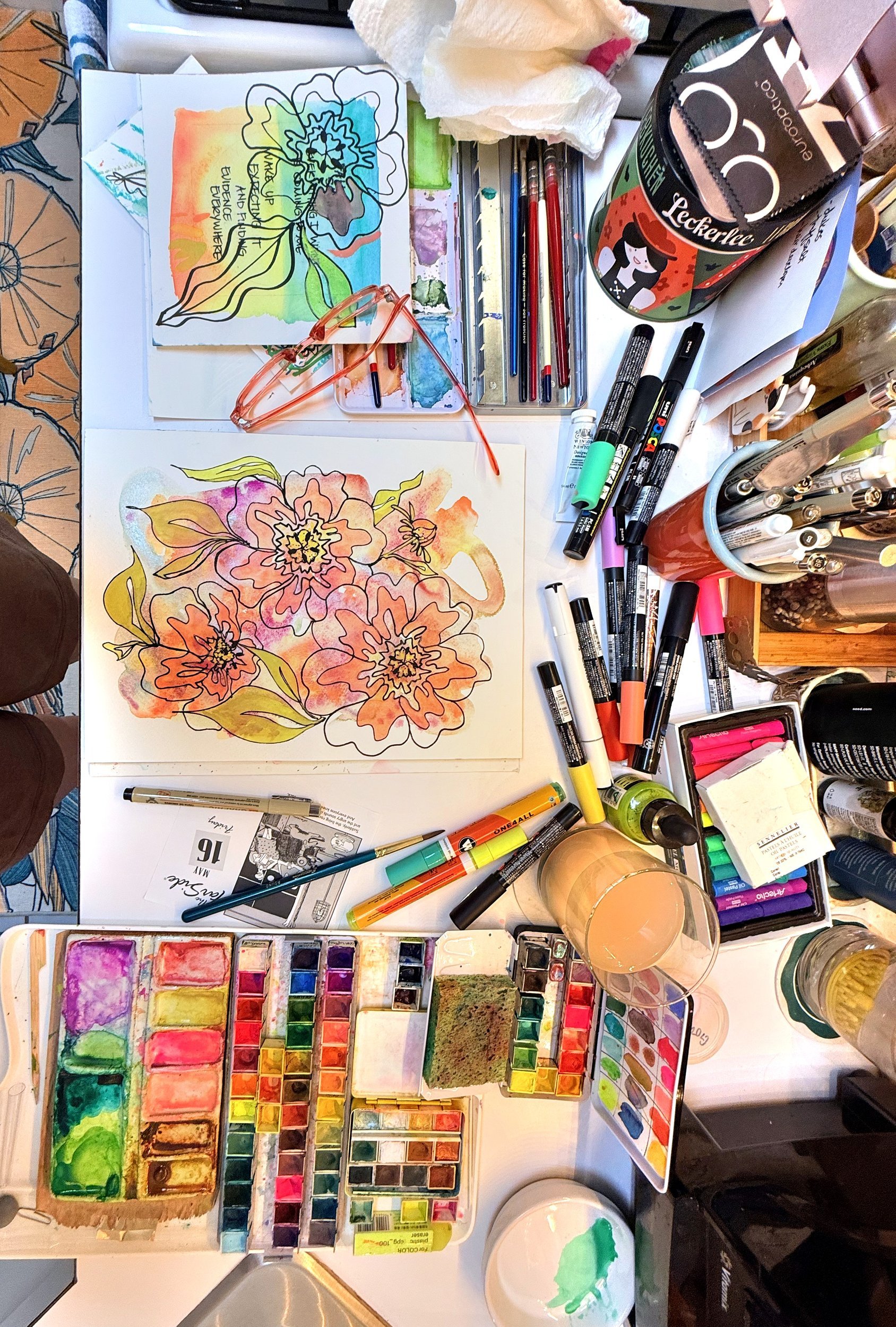 The painting desk