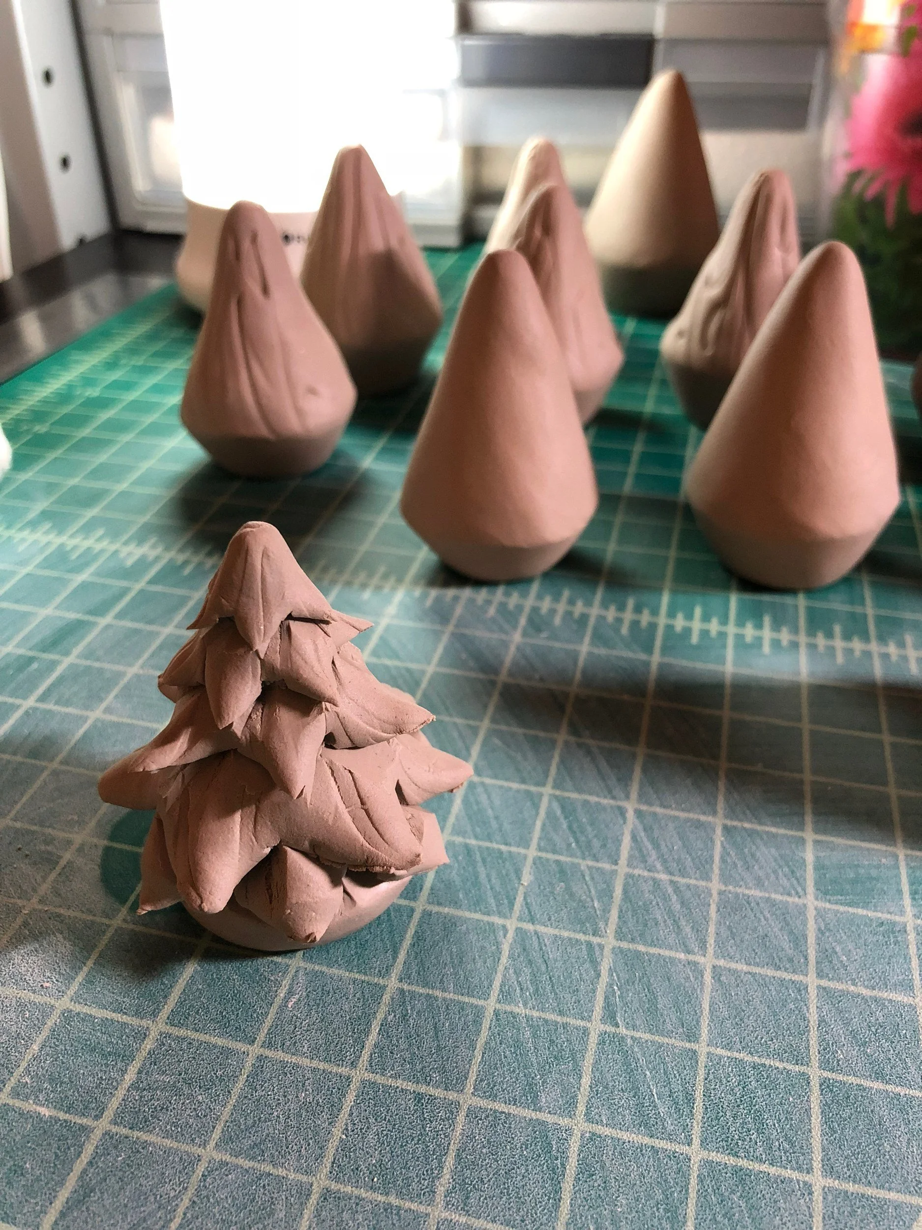 Tree cones before adding branches