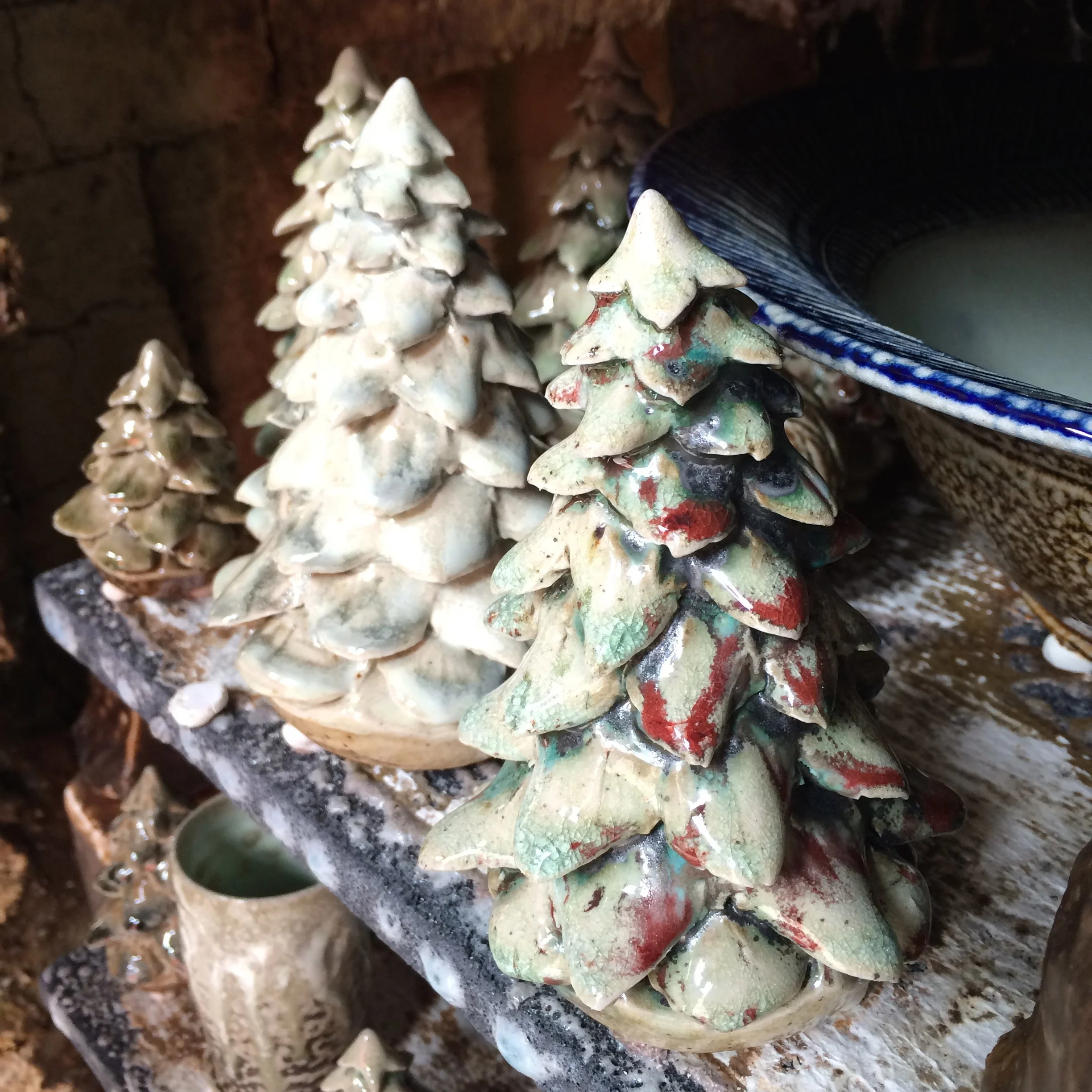 Pine trees in the kiln