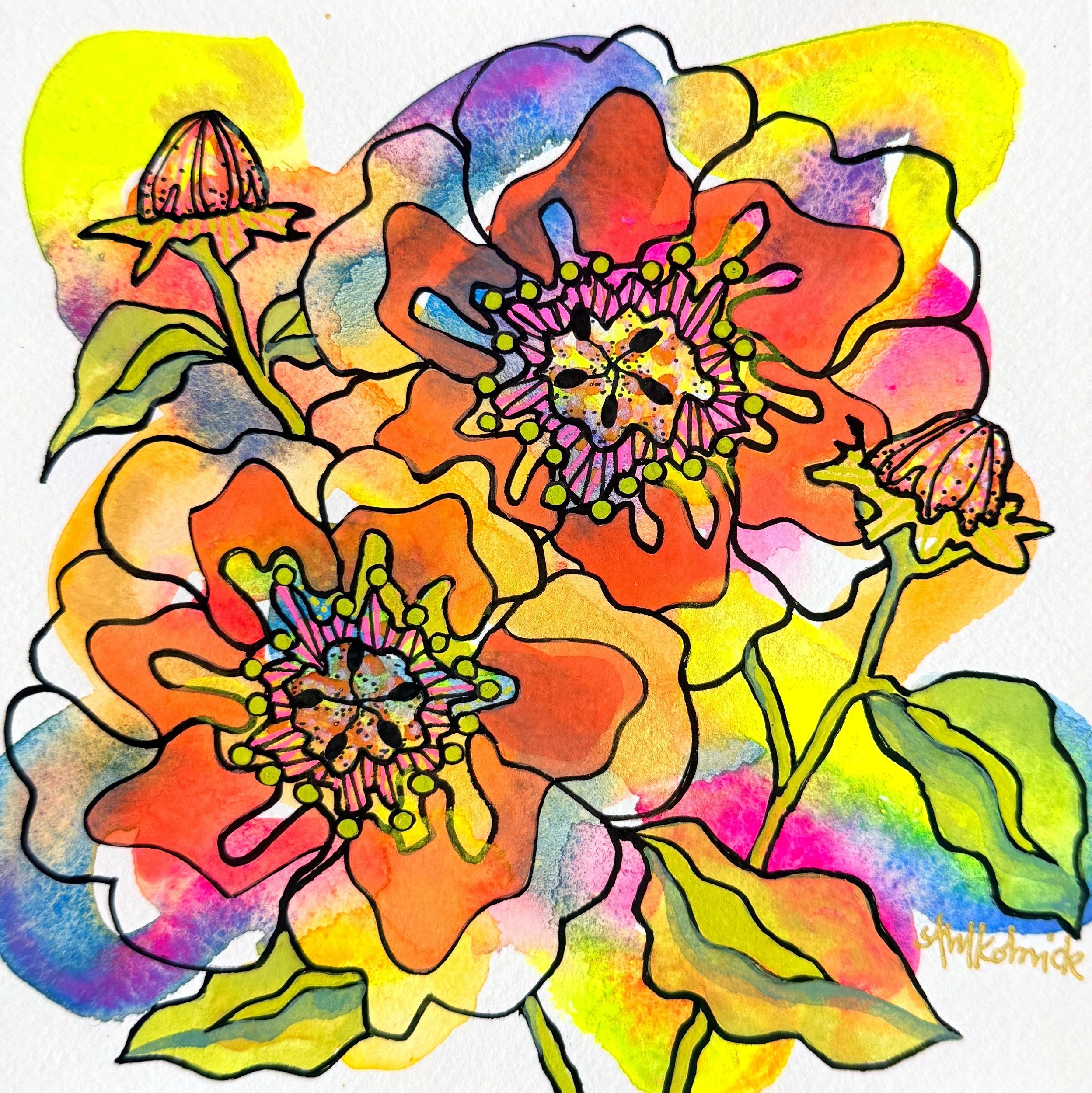 Lightning Bug Glow · 7 × 7 in