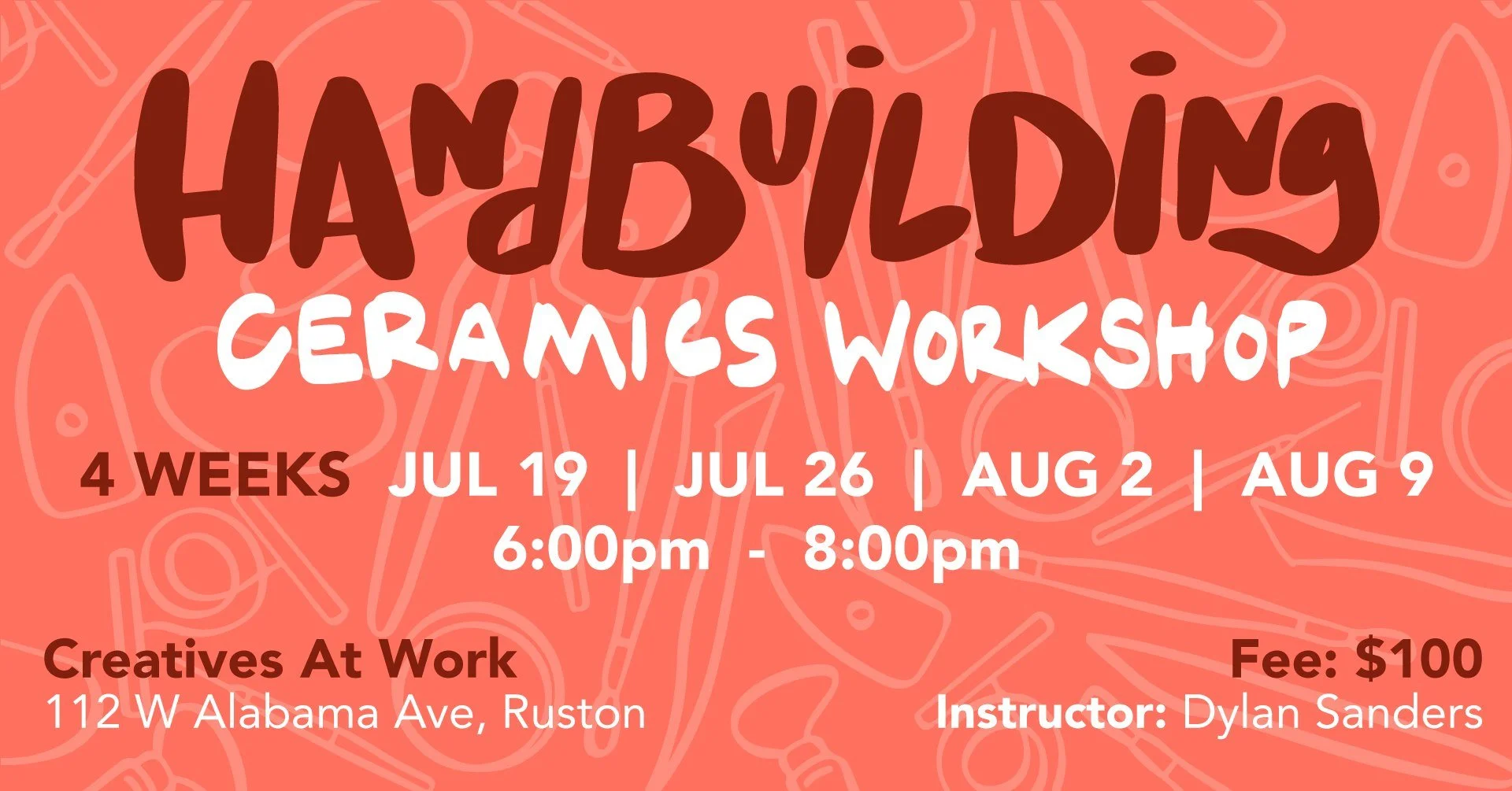 Handbuilding Ceramics Workshop Series