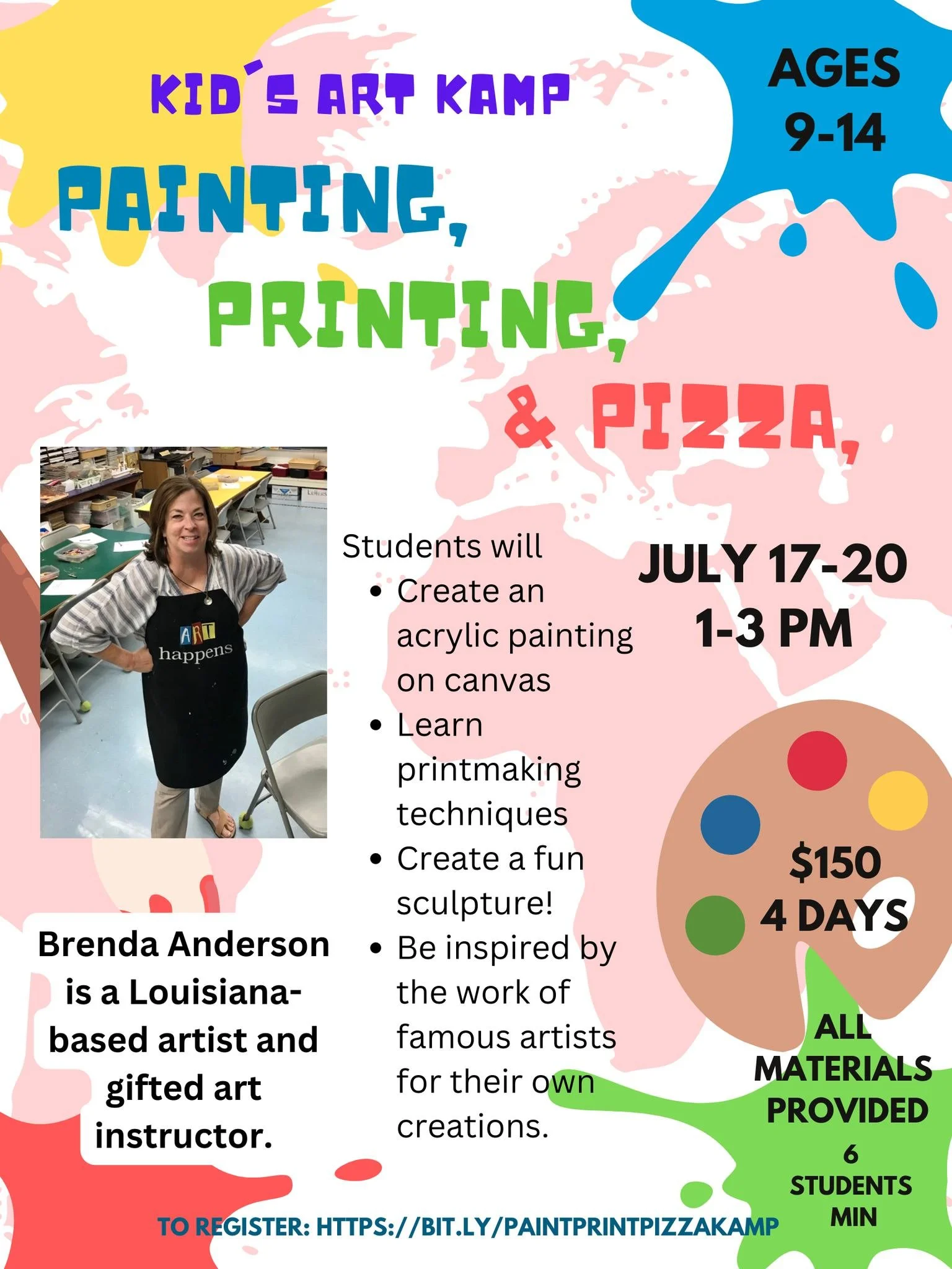 Painting, Printing, and Pizza