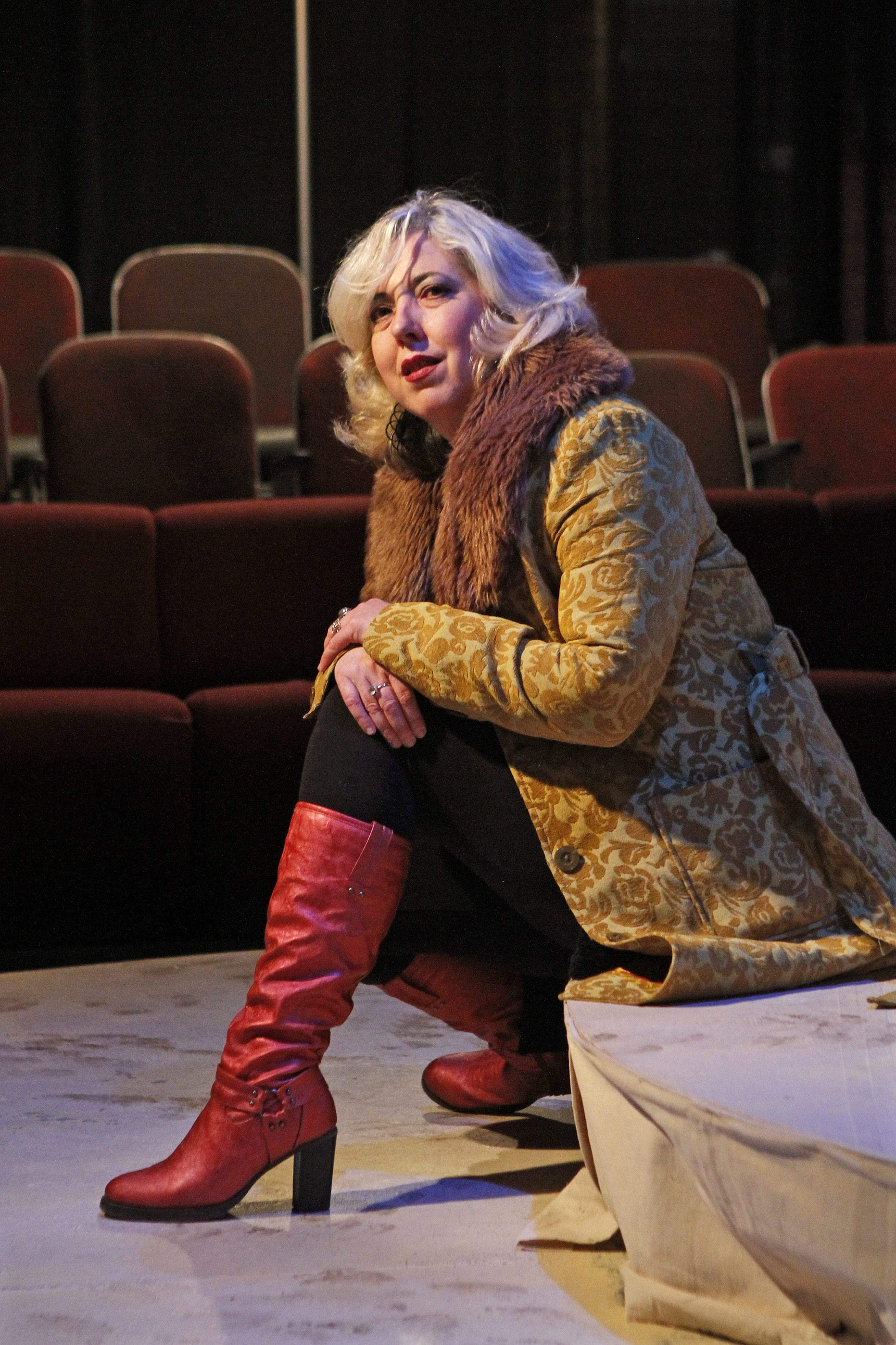Bill Ryan/The Gazette Venus Theater founder Deborah Randall, on the stage in Laurel, where they are doing their 50th production. .