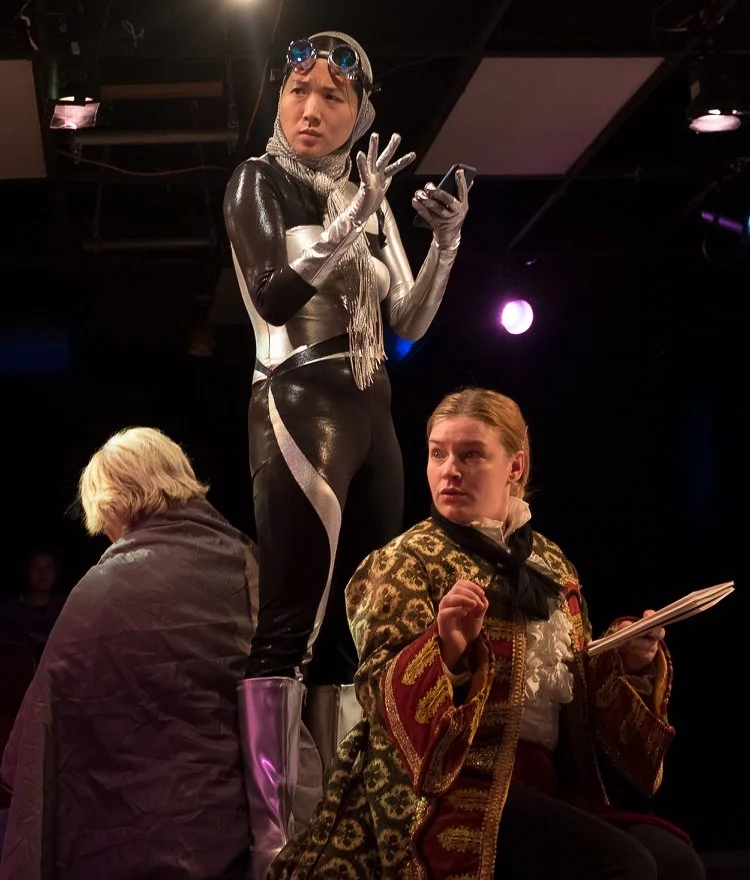 This Little Light by Jennifer Faletto — with KyoSin Kang , Christina Day, and Deborah Randall. Photo by Mike Landsman