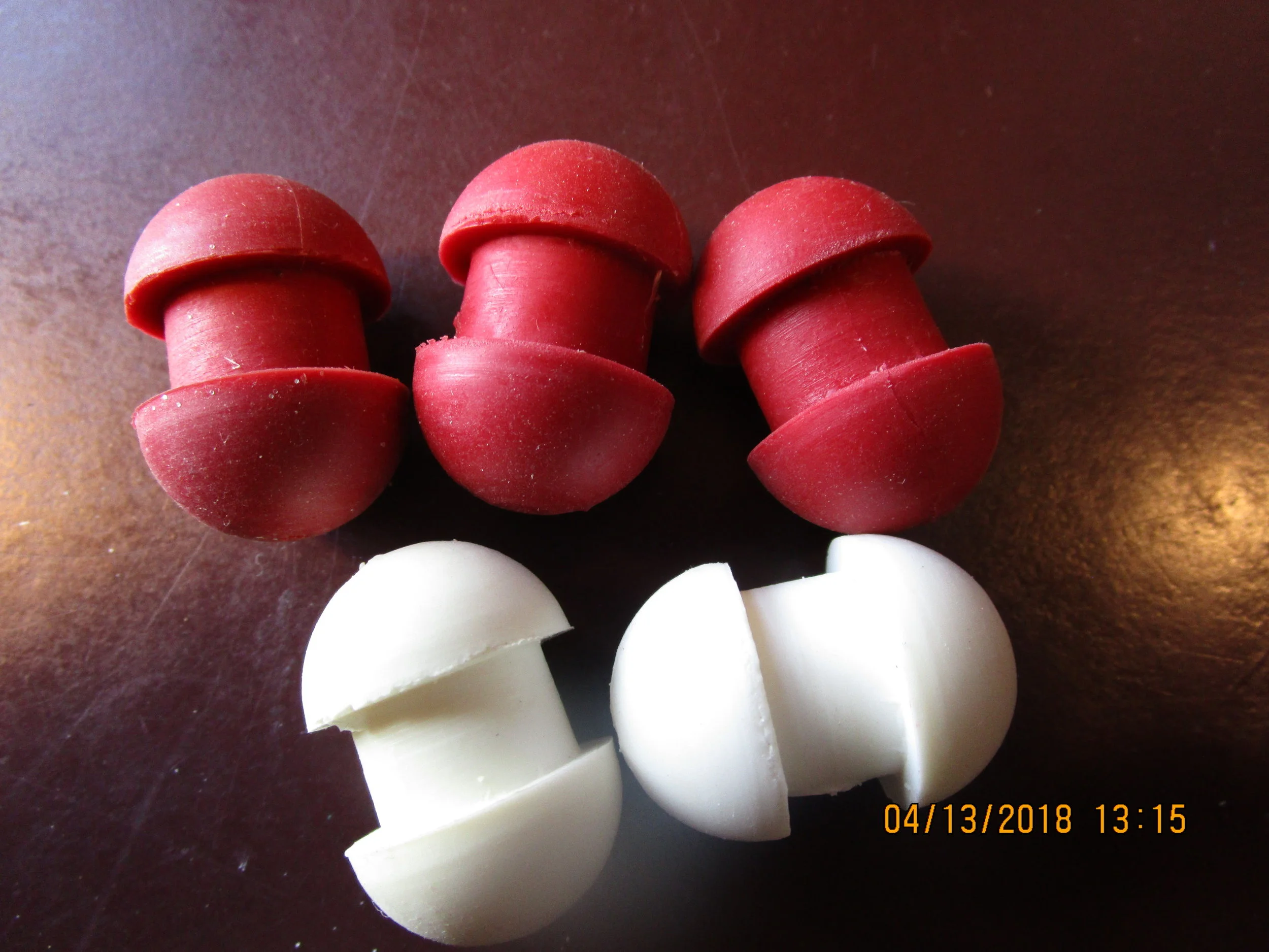 #104 Singer & Co. Ball pedal rubber Now available, Red White or Black.